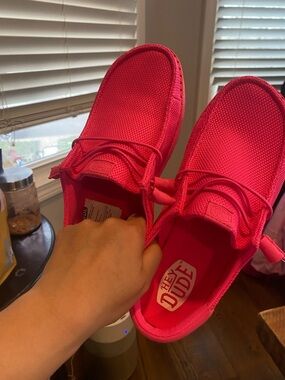 Hey Dude Electric Pink Slip-On Shoe